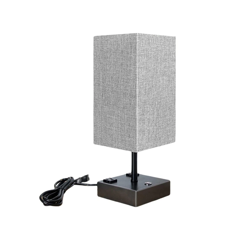 

LED Desk Lamp Adjustable Dual USB Phone Charging Night Lights For Bedroom Kids Room Bedside Table Decoration US Plug