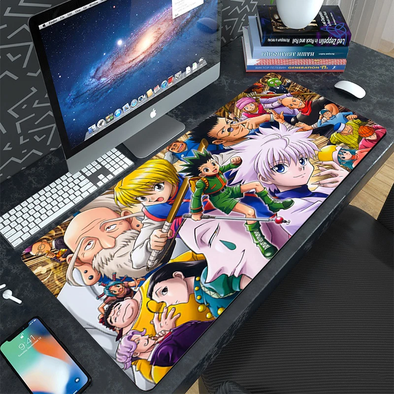 

Anime Hunter x Hunter Large Mouse Pad Pc Gamer Gaming Mouse Pads Desktops For Computer Mats XXL Game Table For Computer Cushion