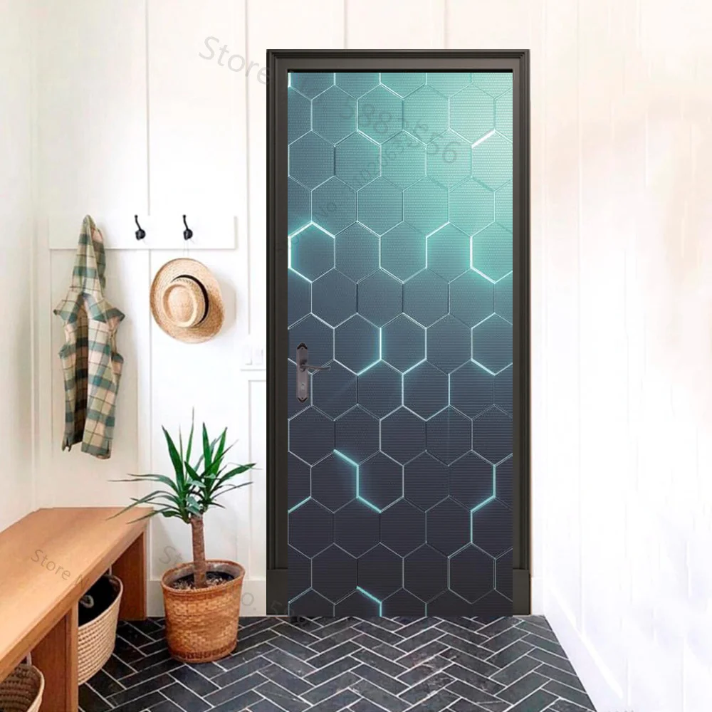 

Черные аналоговые дверные наклейки ПВХ