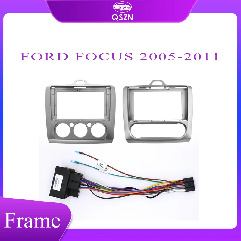

Монтажная панель для автомагнитолы, панель 9 дюймов для Ford Focus 2 S-Max 2004-2014, комплект для монтажа аудио приборной панели, пластиковая рама ABC