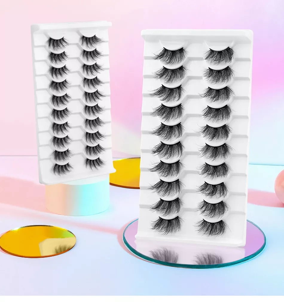 

Half Eye Lashes 6D Faux Mink Natural Fluffy Eyelashes Makeup Cils Wholesale Fake Eyelash Extension Hot Style