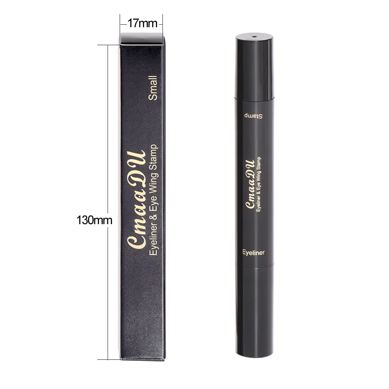 Dual-use Black Eyeliner Wholesale Waterproof, Sweat-proof and Not Smudged Eyeliner Makeup Eyeliner Winged Eyeliner Stamp images - 6