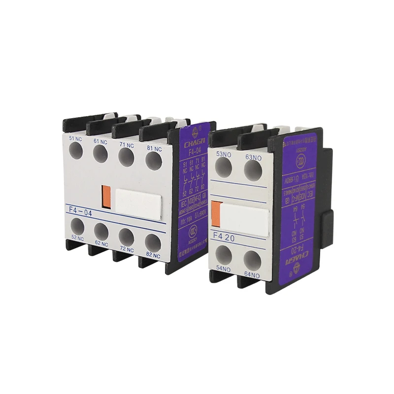 

F4 Auxiliary Contact AC Contactor Auxiliary Contact Blocks F4-02 F4-22 F4-11 F4-13 Matching Contactor CJX2