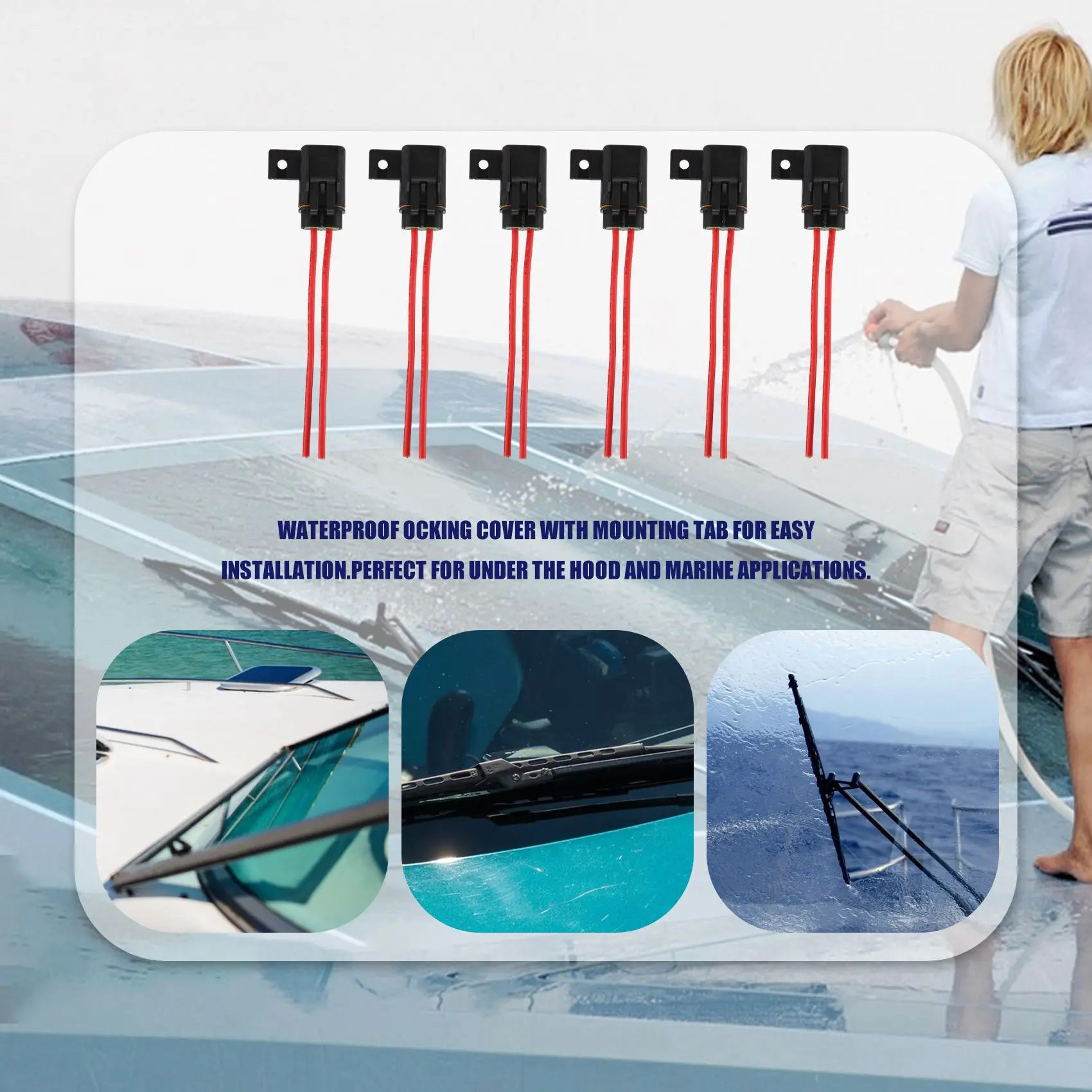 Автомобильный/морской погодостойкий держатель плавкого предохранителя ATO/ATC с