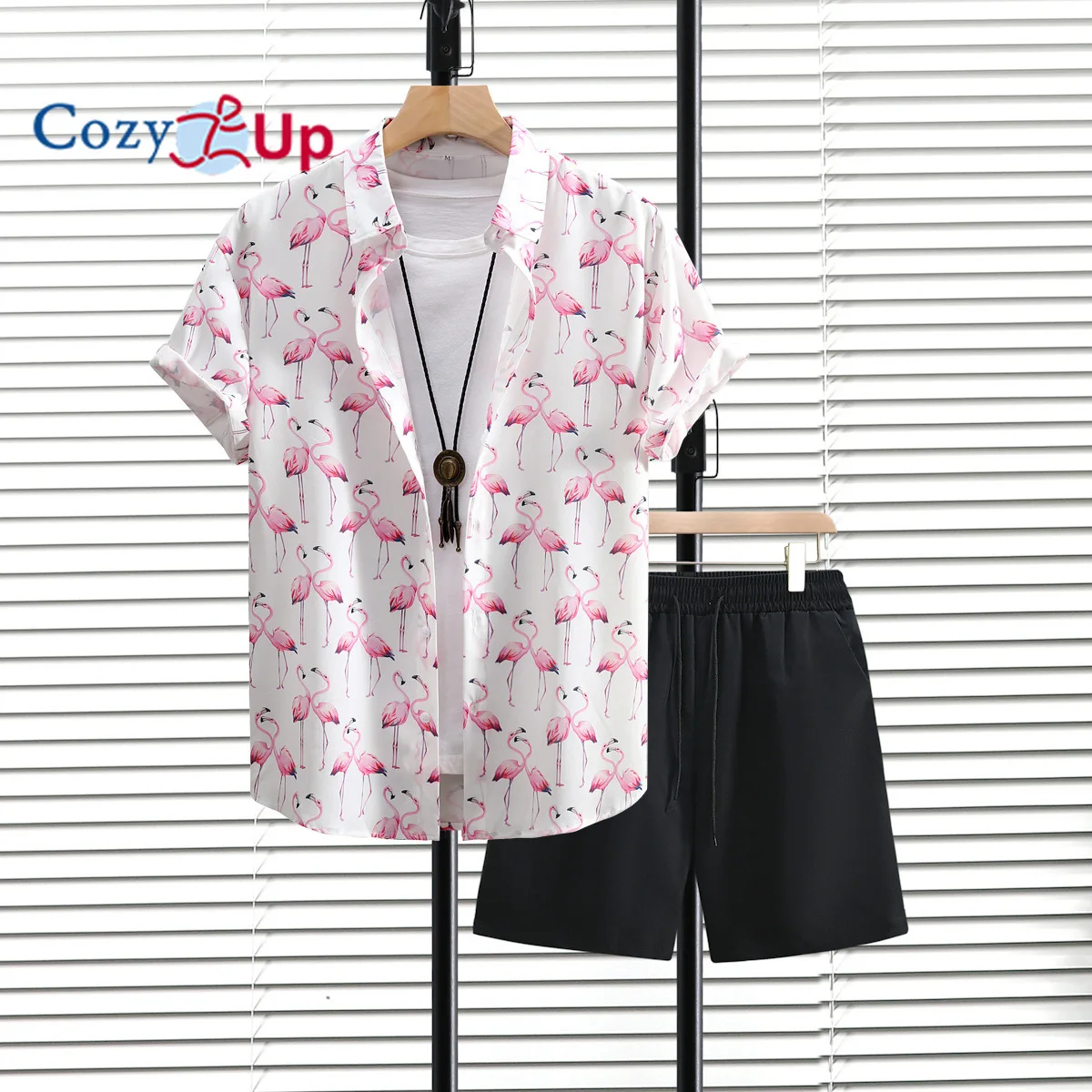 Летний комбинированный купальник-мужской комплект из двух предметов-пляжная