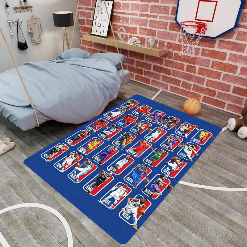 NBA sports basketball star printed carpet Brown Jordan Kobe James living room bedroom sofa floor mat