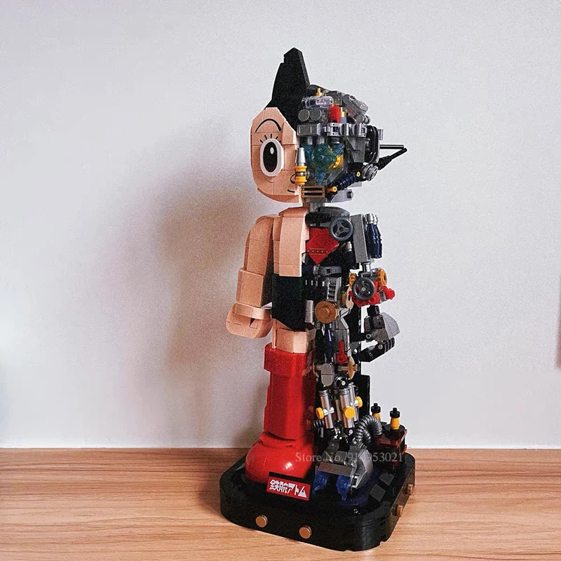 

Cartoon Action Figure Astro Boy Building Blocks Bricks Toy Movable Dolls Collectible Models Toys Birthday Boys Girls Gift 32Cm