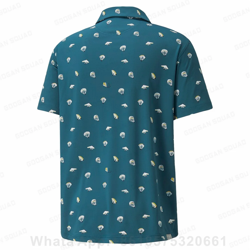 2023 New Summer Men Polo Shirt Casual Fashion Short Sleeve Quick Dry Fishing Golf T-Shirt Tops F1 Racing Clothing Plus Size