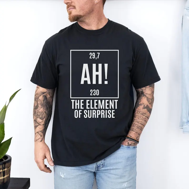 Проект «Хай Мэри» АХ! Футболка Element of Surprise Ryland Grace Red T-Shirt Chemistry Joke Tee (art.: 3920dbec40edf) - 3920dbec40edf
