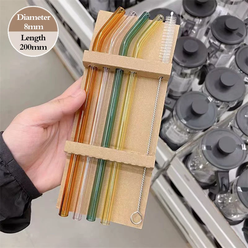 

Многоразовые стеклянные соломинки