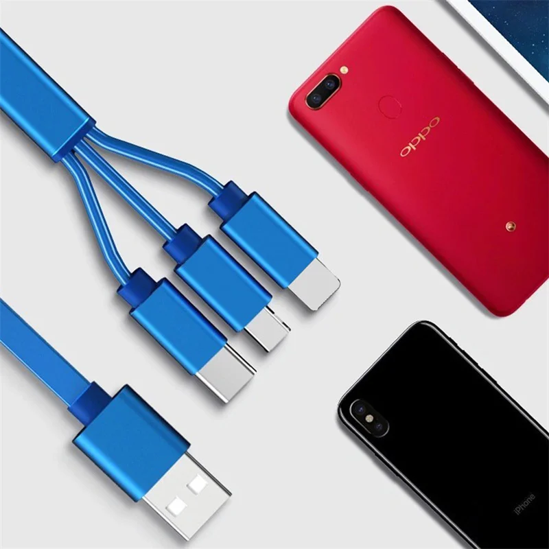 

3 в 1, USB-кабель для быстрой зарядки смартфонов