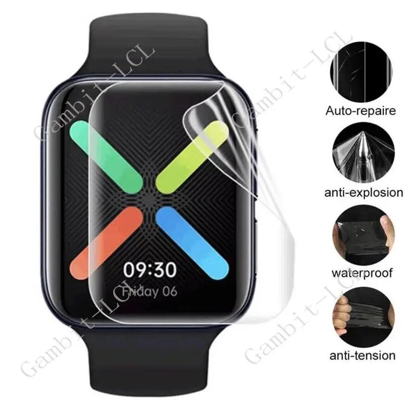 

Для смарт-часов OPPO Watch 2 41 мм 46 мм, Гидрогелевая защитная пленка на весь экран (не закаленное стекло)