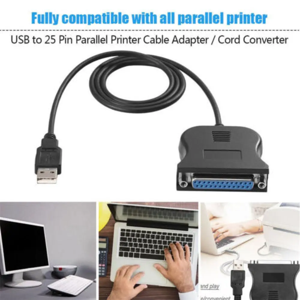 25-контактный параллельный адаптер для USB-порта IEEE 1284 DB25