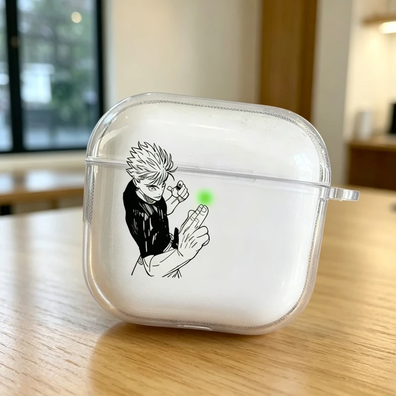 Фото Чехол для наушников в стиле японского аниме для Airpods Pro 4 3 Pro2, защитный чехол для Airpods 2 3 4, ударопрочный защитный чехол. №4