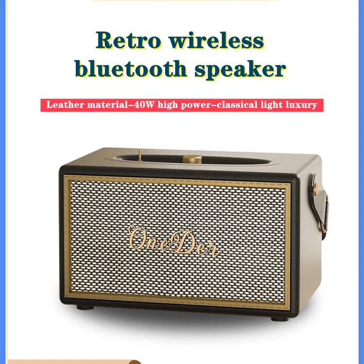 

Новинка 2022, bluetooth-колонка в стиле ретро, роскошный портативный высококачественный подарок, украшение для дома, многофункциональный bluetooth-ди...