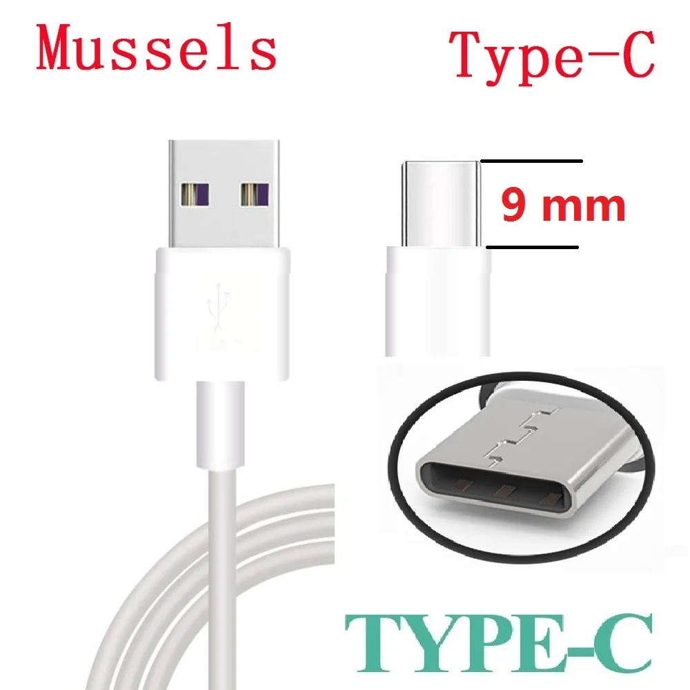 1 M USB Type C 9MM Fast Charging USB C Data Cord Charger Cable For Samsung S8 S9 Note 9 8 Xiaomi mi 8 6 Mobile Phone