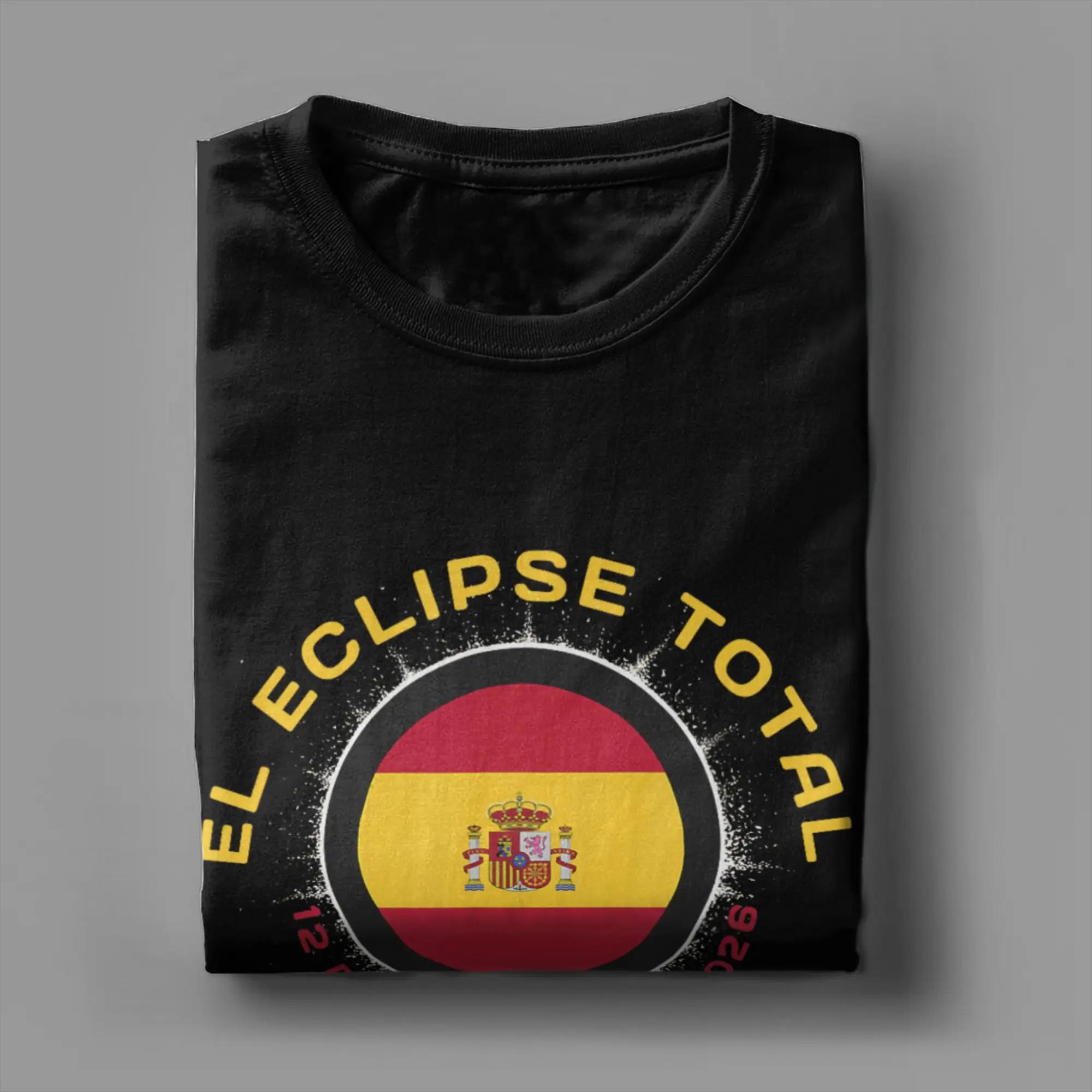 Фото Мужские часы Gijon Espana Spain Solar Eclipse Totality, 12 августа 2026 года    Футболки, хлопковые топы, летние стильные футболки с коротким рукавом №4