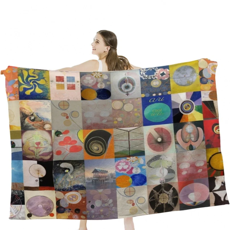 

Hilma af Klint плед одеяло s мягкое бархатное одеяло постельное белье для путешествий