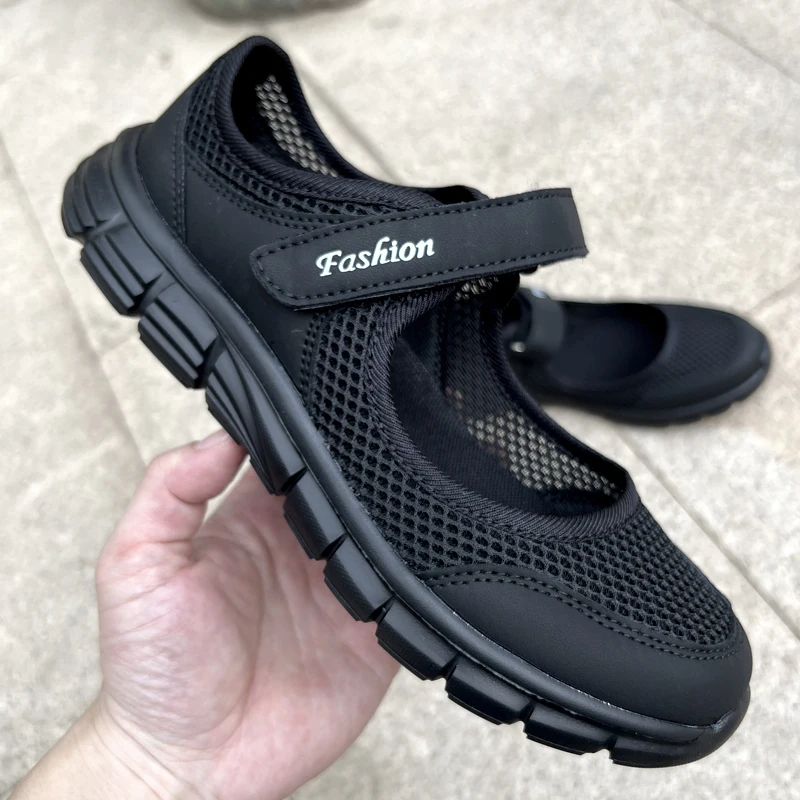 

Кроссовки женские прогулочные, дышащие сетчатые, Вулканизированная подошва, летняя обувь