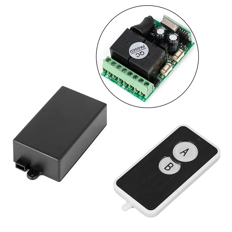 

DC 12V 2 CH Signal Wireless RF Remote Control Receiver Relay Switch 433mhz