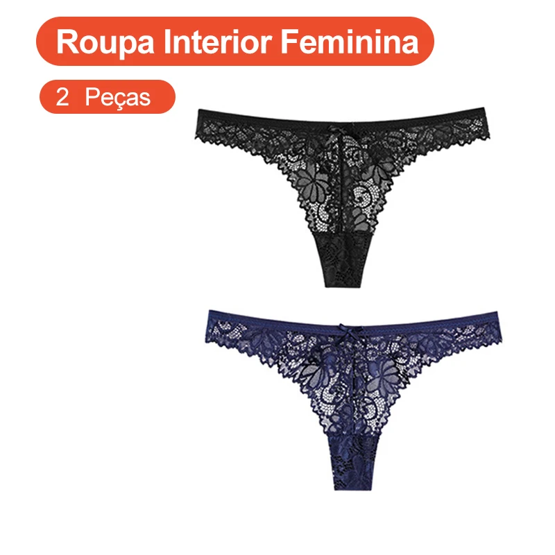 

2 шт., женские прозрачные кружевные стринги в японском стиле