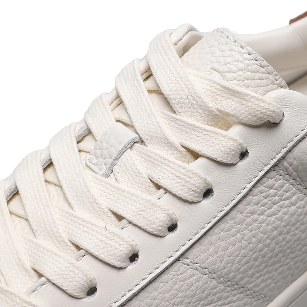 MOOQDAAX Women 2022 Spring Summer Fashion Genuine Leather Splice Sneakers Female Casual Simple Wild Flats Shoes Ladies