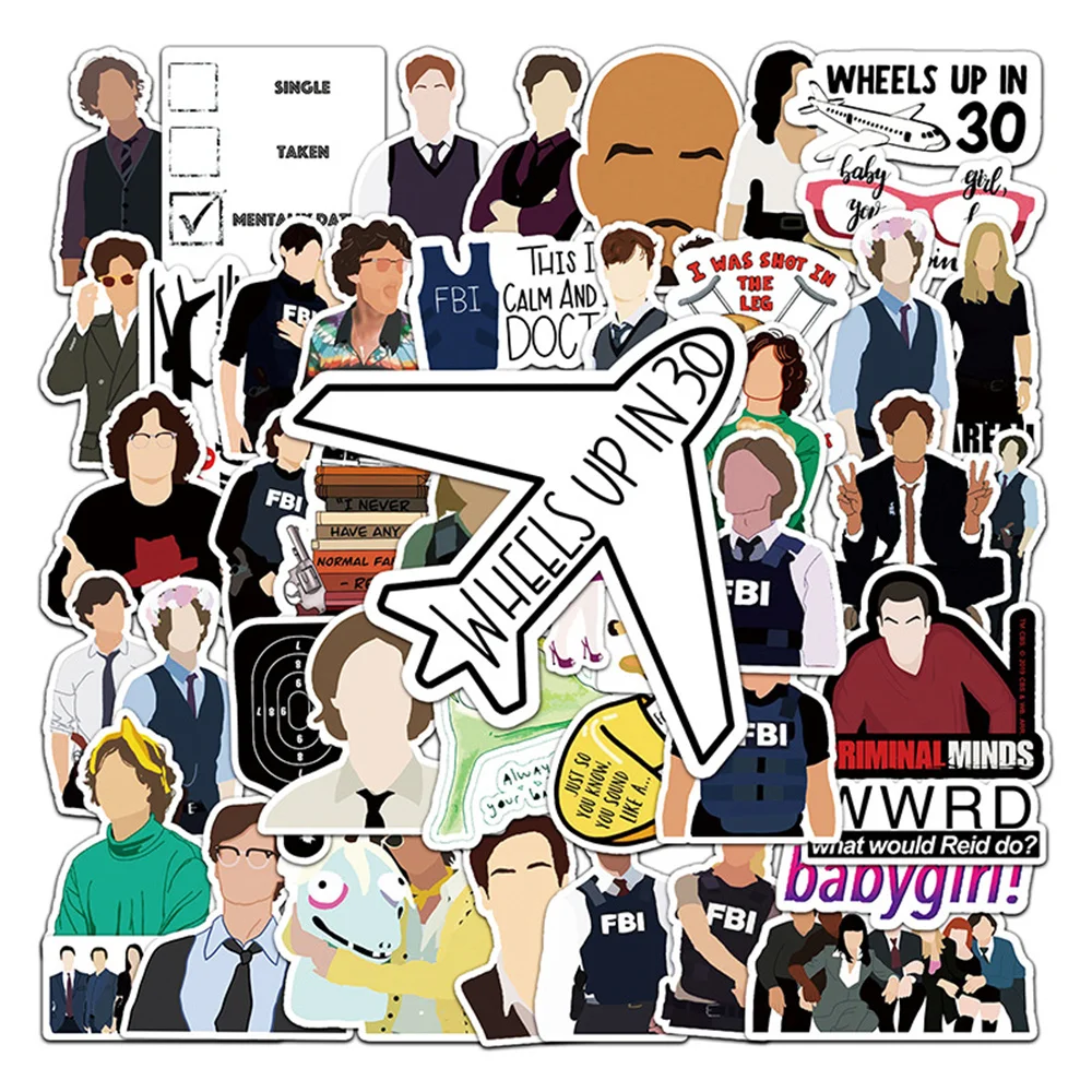 

10/30/50 шт., водонепроницаемые наклейки в виде американских драм