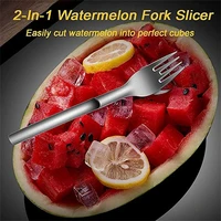 new watermelon slicer cutter fork summer cantaloupe cutting artifact family parties camping 304 stainless steel tool accessories