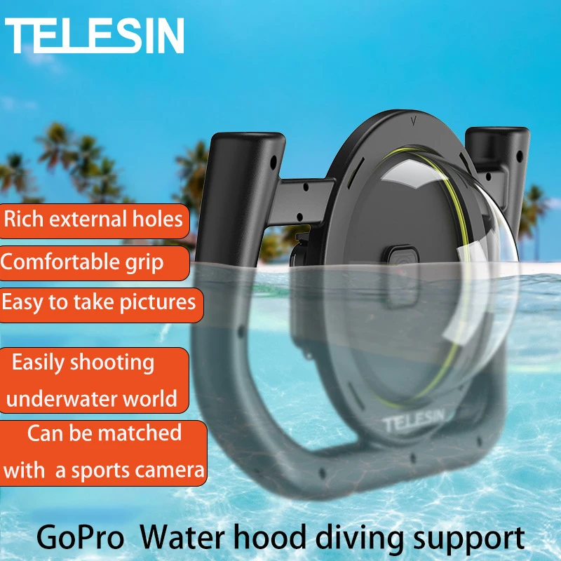 

TELESIN Water Mask Diving Stand for GoPro Action Camera Hydroscope Handheld Stand Diving Photography Accessories