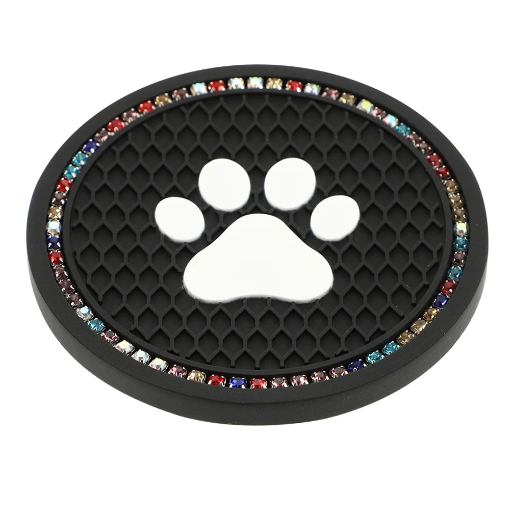 

Coaster Anti- Cup Coaster Auto Non-skid Coaster Bling Cat Paw Cup Coaster