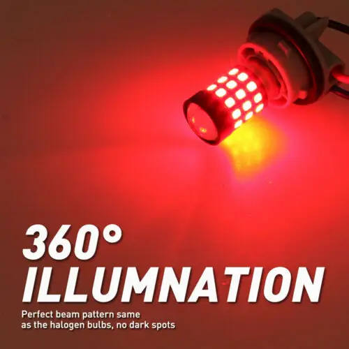 

1157 Red Led Strobe Flashing 3 Brake Tail Light Parking Bulbs For For Chevrolet