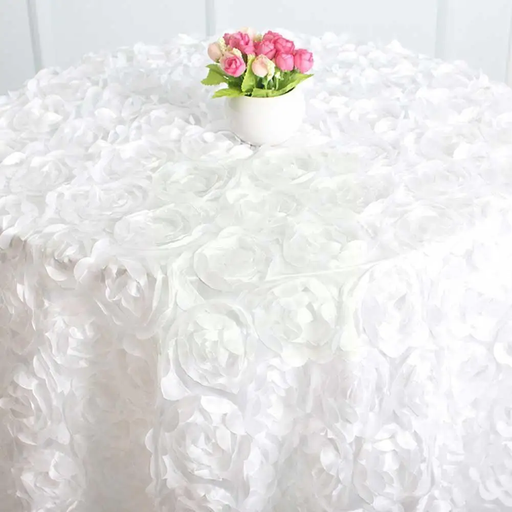 

Round Tablecloth Three-dimensional Rose Tablecloth European Cloth Napkin Table Tablecloth Table Three-dimensional Runner We U4f6
