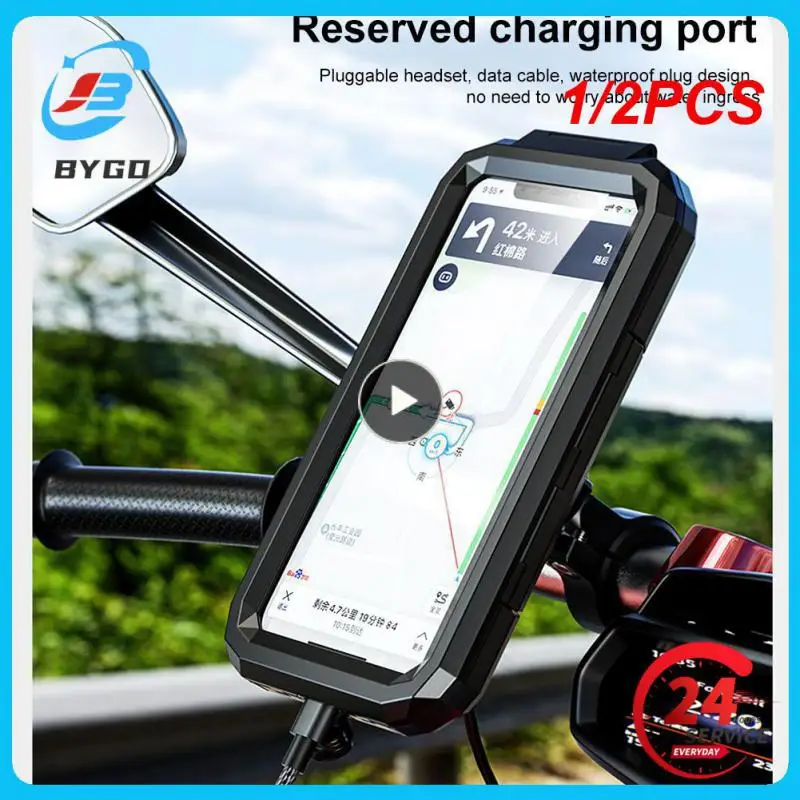 

1/2PCS Universal Motorcycle Fuel Tank Bag Magnetic Fuel Tank Transparent Bag Mobile Phone Seat Bag Cell Phone Holder Pouch