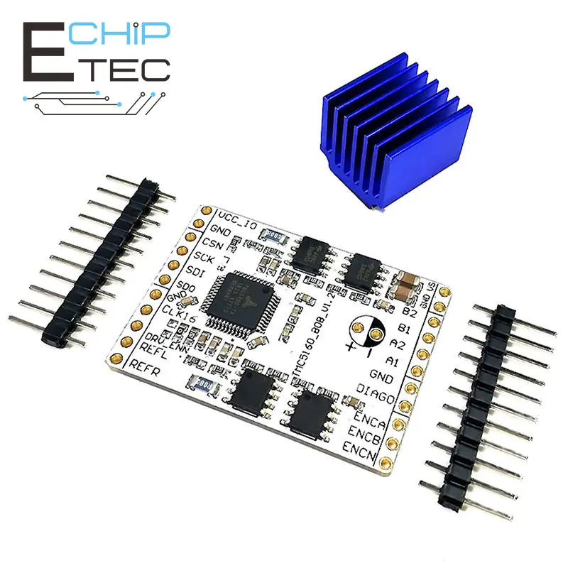 

Free shipping 3D printer parts TMC5160-BOB Drive and control Integrated stepper motor drive module TMC5160-TA chip drive board