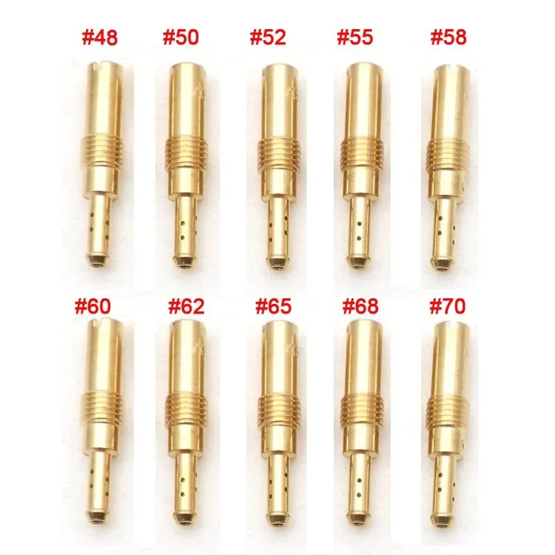 10 шт. Pilot Jet Slow Jet 6 мм для мотоцикла GY6 Карбюратор PWK Keihin PE CVK FCR PWM PJ CBR CR N424-21 OKO CVK Форсунка инжектора