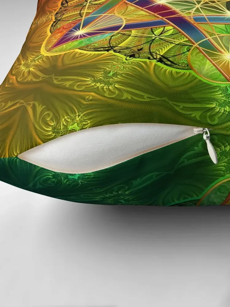 Metatron's Cube with Merkabah and Flower of Life декоративная подушка наволочки рождественские