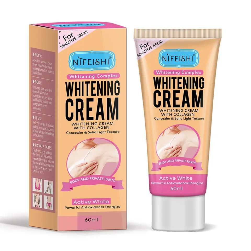 

60ml Private Label Skin Care Smoothing Whitening Brightening Cream for Private Area