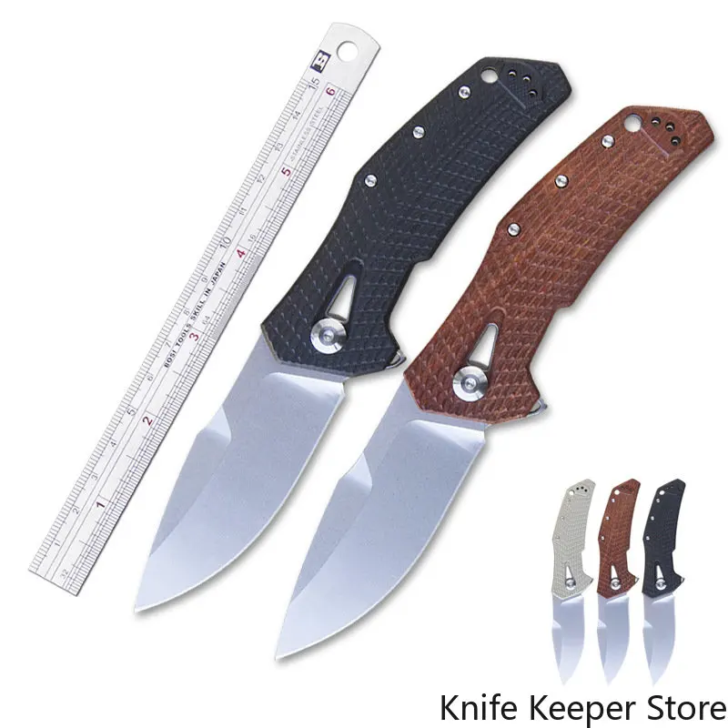 Zero Tolerance 0308 Folding Knife Premium CPM 20CV Blade Steel Manual KVT Opening Folding Knife Portable Defensive Knife