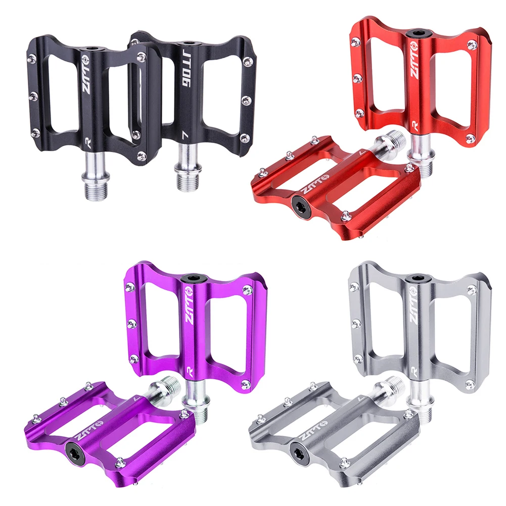 

Universal Ultralight Bicycle Pedals Aluminum Alloy Road MTB Bike Smooth Bearings Anti-slip Flat Platform Pedals