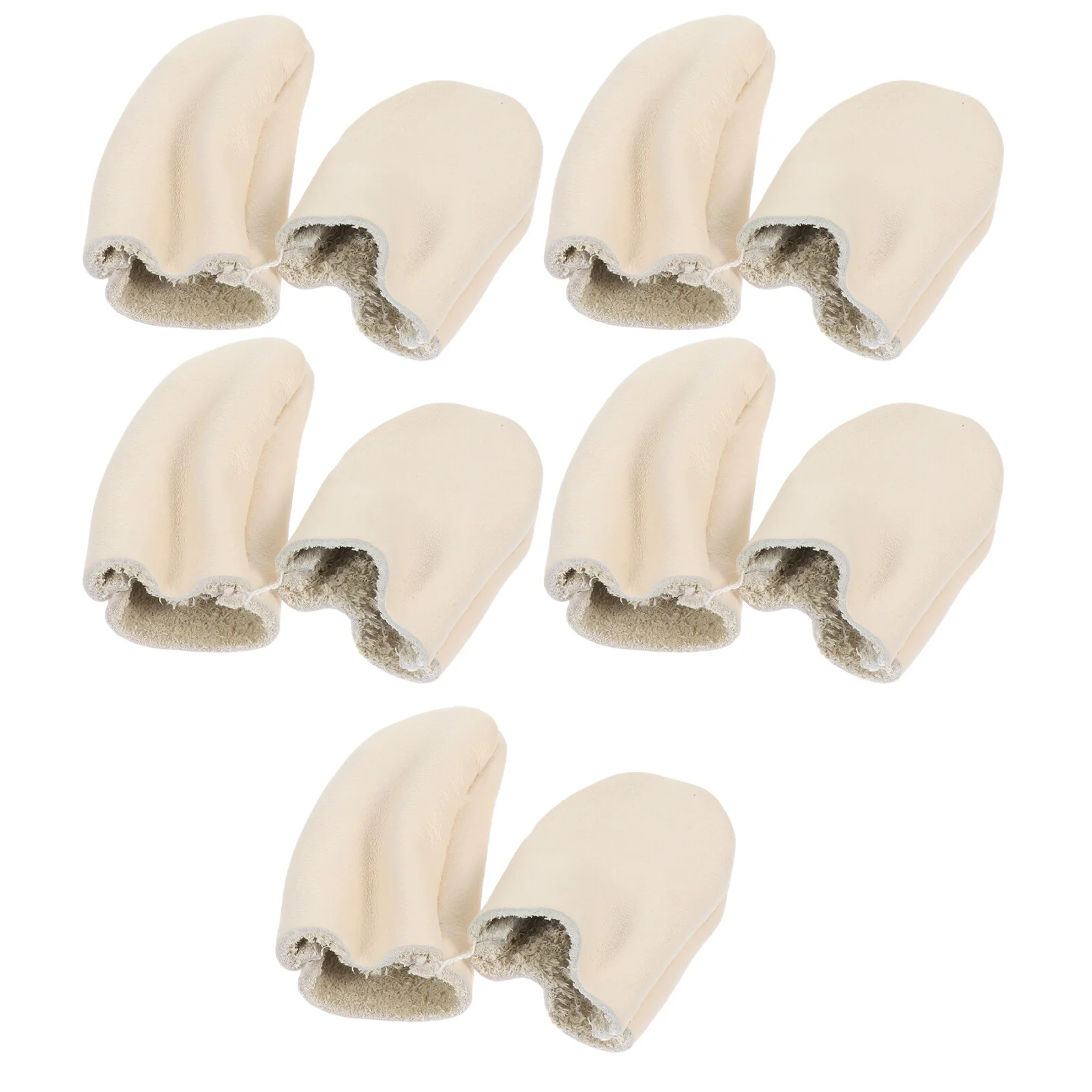

5 Pairs Supplies Thumb Protector Finger DIY Thicken Needlework Thimbles Cots Protective Guards Sewing Quilting