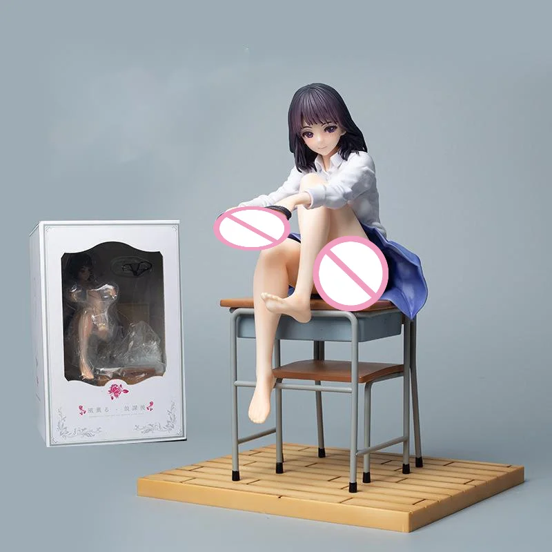 

1/6 Lovely Figure Wind Blown After Class 25cm Anime Girl PVC Action Figure Toy Native Figurine Statue Collectible Model Doll