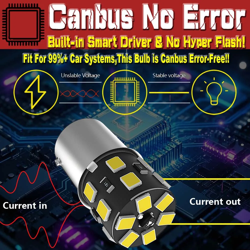 2 шт. светодиодные лампы заднего хода P21W 1156 7506 BA15S R5W R10W 5008, противотуманные фонари 12В для Volvo S60 V70 MK2 XC70 V50 S40 S80 (art.: 3920dbff45f13) - 3920dbff45f13