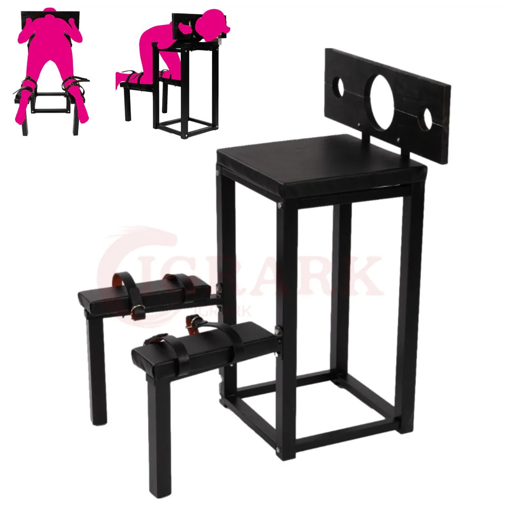 

Fetish Love Chair BDSM Bondage Dog Slave Restraint Training Tools Handcuffs Sex Toys for Women Men Adult Games Couples