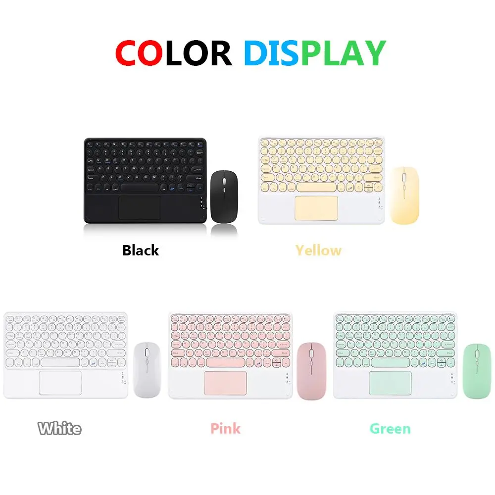 Ultra-Thin Wireless Bluetooth Keyboard and Mouse Combo Rechargeable Touchpad for iPad Xiaomi Samsung Tablet Android IOS Windows |