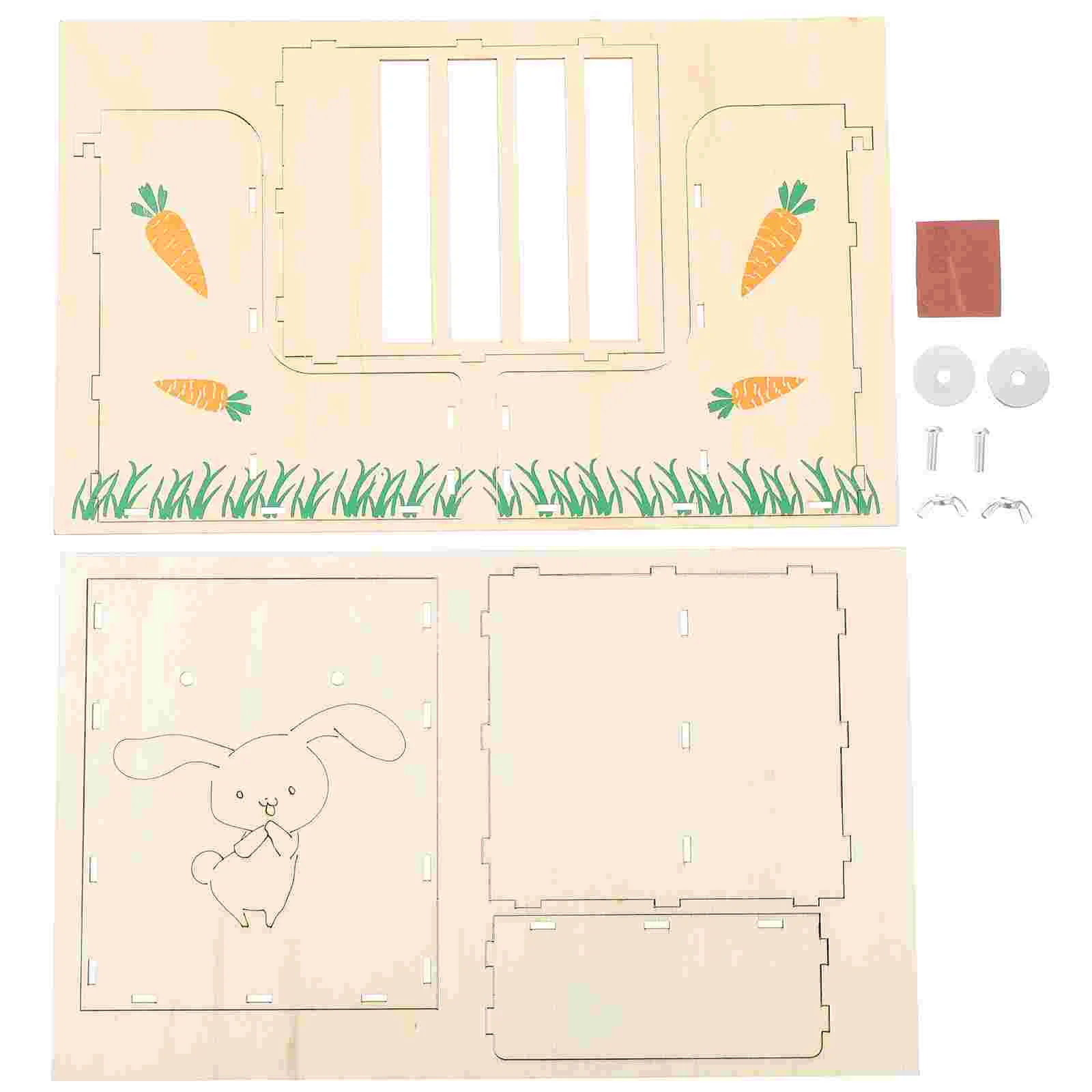 

Hay Feederrabbit Guineabunny Chinchilla Wooden Cage Holder Dispenserfeedingrack Manger Small Cages Pet Feeders Accessory Racks