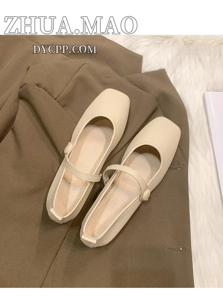 Теплые туфли на плоской подошве новинка 2024 весенняя фея мягкие темпераментные