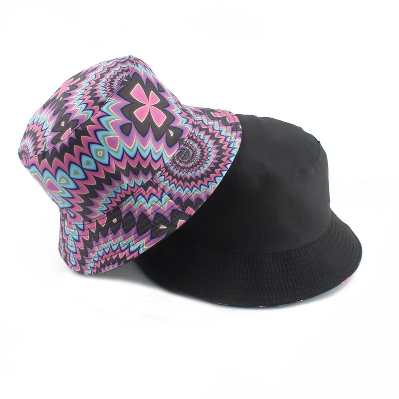 

Панама двусторонняя для мужчин и женщин, модная Панама с винтажным принтом, кепка рыбака, лето 2022