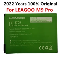 100  Original New BT-5705 3000mAh Battery For LEAGOO Pro M9Pro BT5705 BT-5705 Mobile Phone Smart Parts Bateria Batterie