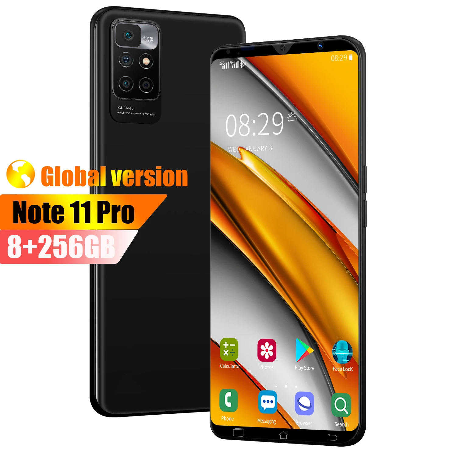 

Смартфон смартфон Note11 Pro, android 10, телефон с внешним интерфейсом 8 ГБ + 256 ГБ, 4G/телефон с внешним интерфейсом 24 + 48 Мп, 5000 мАч