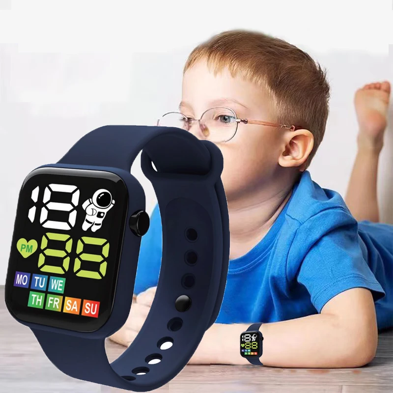 

2022 LED Digital Watch for Kids Sports Waterproof Watches Boy Girl Children's Watch Electronic Clock Kids Watch relogio infantil